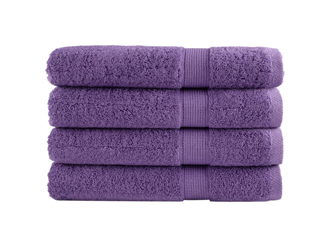 Towel, Towels Vidaxl Roxo Algodão (100 X 200 Cm)