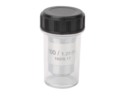 Lente Objetivo Acromática Allsteel 100x Para Microscópios Biológicos