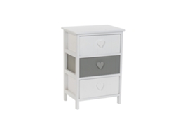 Cómoda Home Esprit Branco Cinzento 40 X 29 X 58 Cm