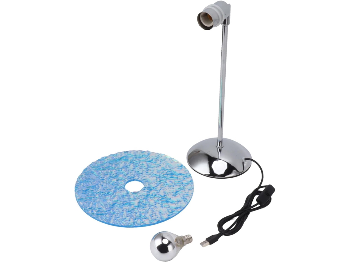 Luminária de mesa LED com plugue USB, lâmpada E14, luz ambiente decorativa para mesa, quarto, café e restaurante.