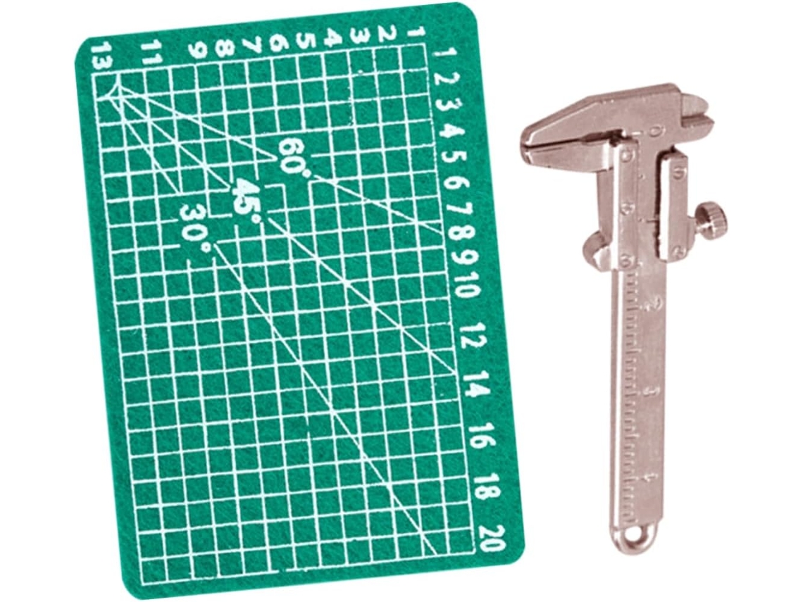 1 Conjunto De Paquímetro Micro Vernier, Régua Em Miniatura Para