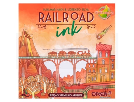 Jogo de Tabuleiro Railroad Ink: Red Edition (Português - Idade Mínima: 8)