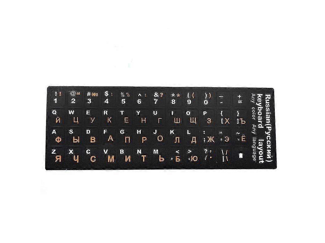 Adesivo De Pvc Para Teclado Russo Para Laptop Ou Desktop De 10 A 17 Polegadas VONKELIOS
