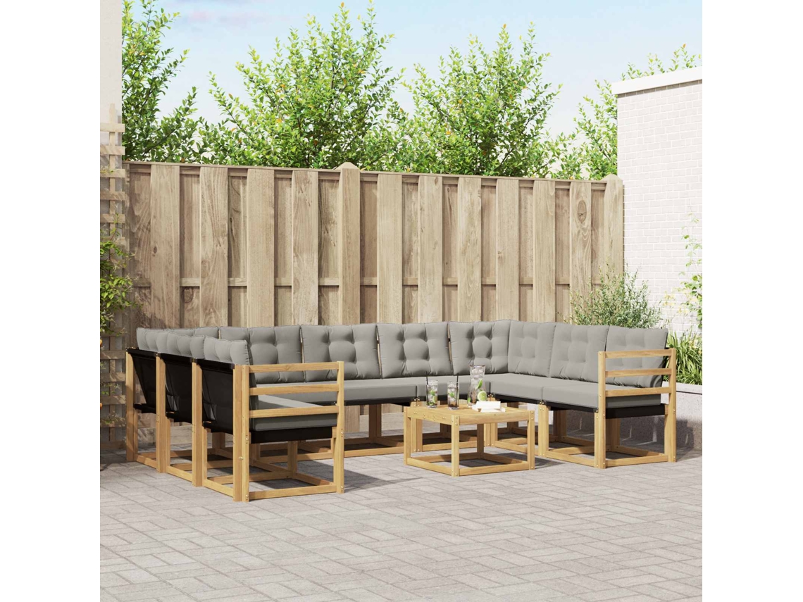 Vidaxl Conjunto De Sofás Para Exterior 10 Unid.