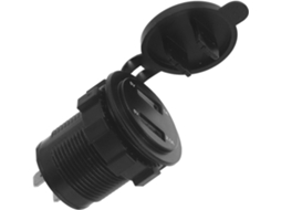 Carregador Usb De Duas Portas Para Motocicleta, Com Suporte Para Carregar Celulares E Dispositivos Gps.