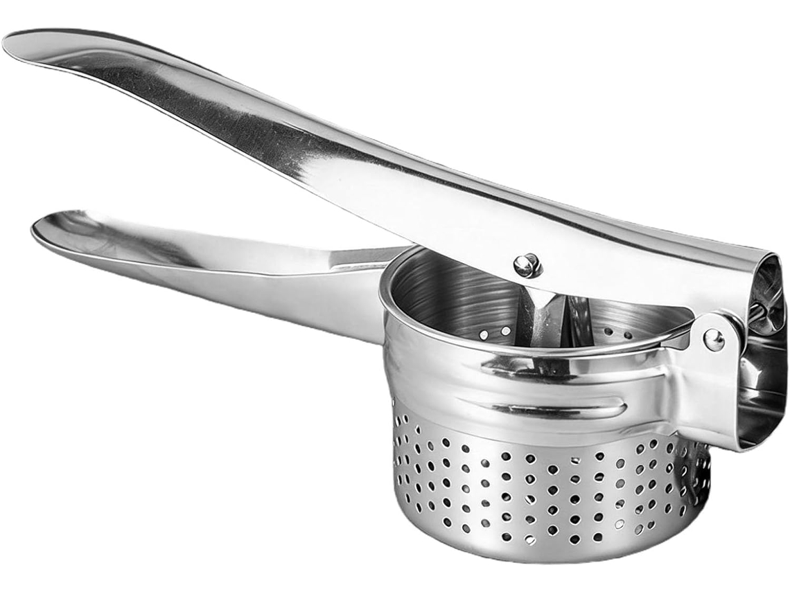 Espremedor Manual Prático Em Aço Inoxidável Para Frutas E Vegetais, Com Forte Poder De Prensagem, Fácil De Limpar E Com