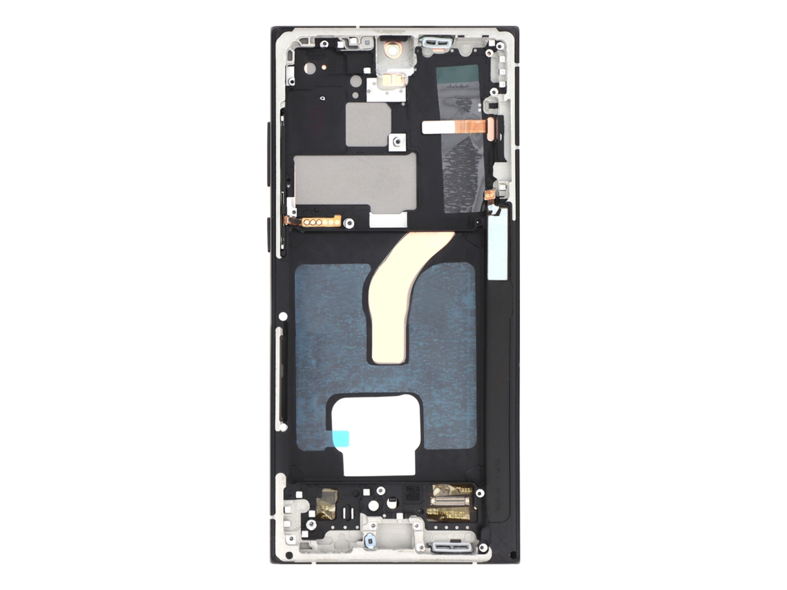 Clappio Ecrã Estrutura por Samsung Galaxy S22 Ultra Grafite e vidro tátil - Ecrã OLED Preto