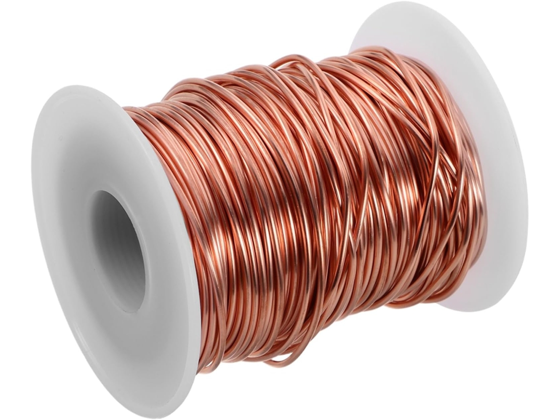 Fio De Cobre Flexível Para Joalheria, Trabalhos Elétricos E Hobbies Criativos. Carretel Com Um Metro De Comprimento.