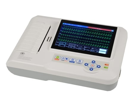 Ecg Contec 600G Eletrocardiógrafo 12 Derivações 3/6 Canais Touch Screen 7” Lcd Gima S.P.A.