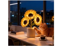 Luminária De Mesa Recarregável Com Brilho Ajustável E Porta Usb, Ideal Para Decoração De Casa E Como Presente