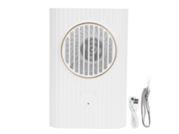 Ventilador portátil de pescoço com carregamento USB mini ventilador de mesa para escritório e quarto branco MARCA
