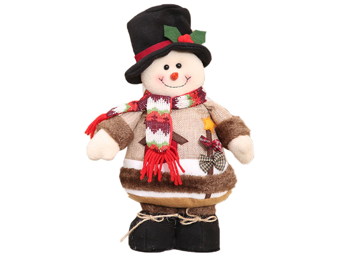 Boneca De Natal Em Pé Papai Noel Renasci Snowman Decorativo Natal Ano Novo Ornament