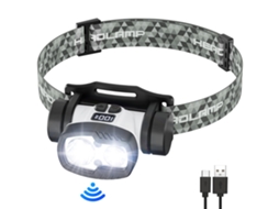 Lanterna De Farol Led Recarregável, Farol De 1500 Lúmens Com 9 Modos, Lâmpada De Cabeça Com Sensor De Movimento Equipamentos Essenciais Para