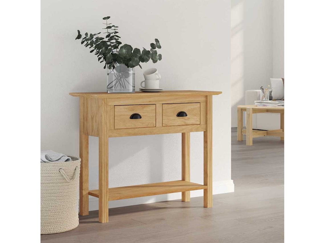 Vidaxl Aparador Bodo Marrom Mel 91 X 34,7 X 74 Cm Derivados De Madeira