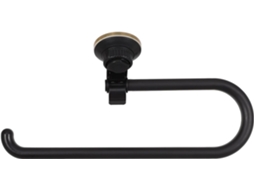 Suporte De Parede Para Papel Toalha Adorainbow Em Abs Preto Com Design Que Economiza Espaço, Ideal Para Banheiro E