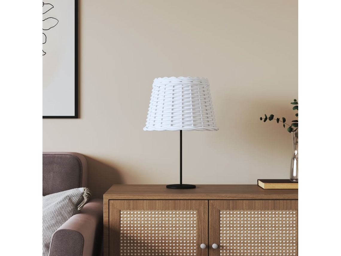 Vidaxl Abajur Ø30x20 Cm Vime Branco