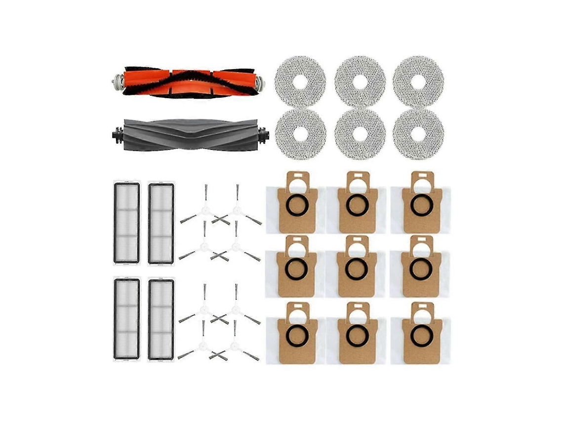 Para L10s Ultra / S10 Pro Omni 1s B101cn Robot com escova lateral principal, filtro, pano de esfregar