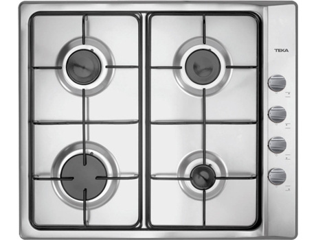 Placa de Gás TEKA E60.3 4G AL (Gás Natural - 60 cm - Inox)