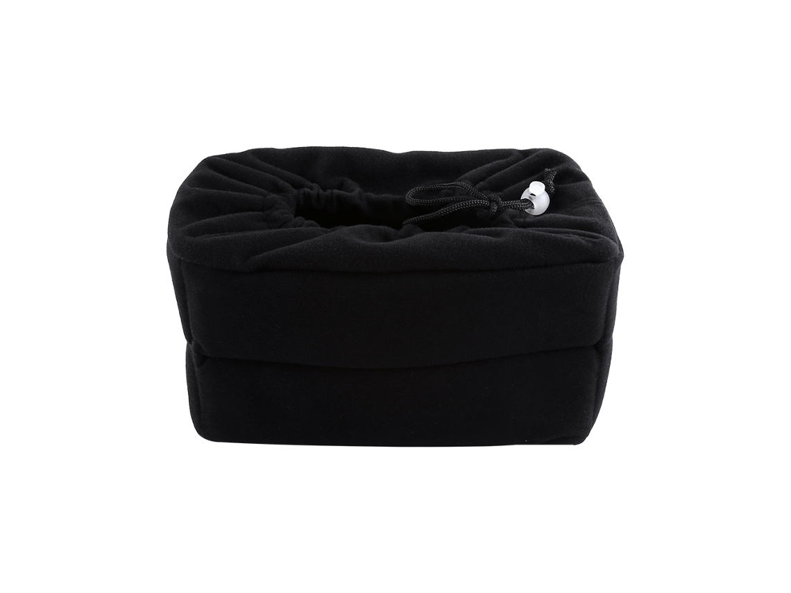 Funda Insert Para Cámara Dslr Con Particiones Acolchadas Y Protección Para Lentes (negro)