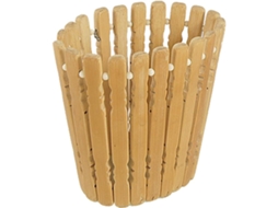 Ruilogod Porta Lápis De Bambu Artesanal Com Formato Cilíndrico