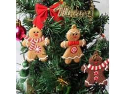 Pacote Com 12 Enfeites Pendurados Tradicionais De Boneco De Gengibre Para Árvore De Natal Olysi Shop