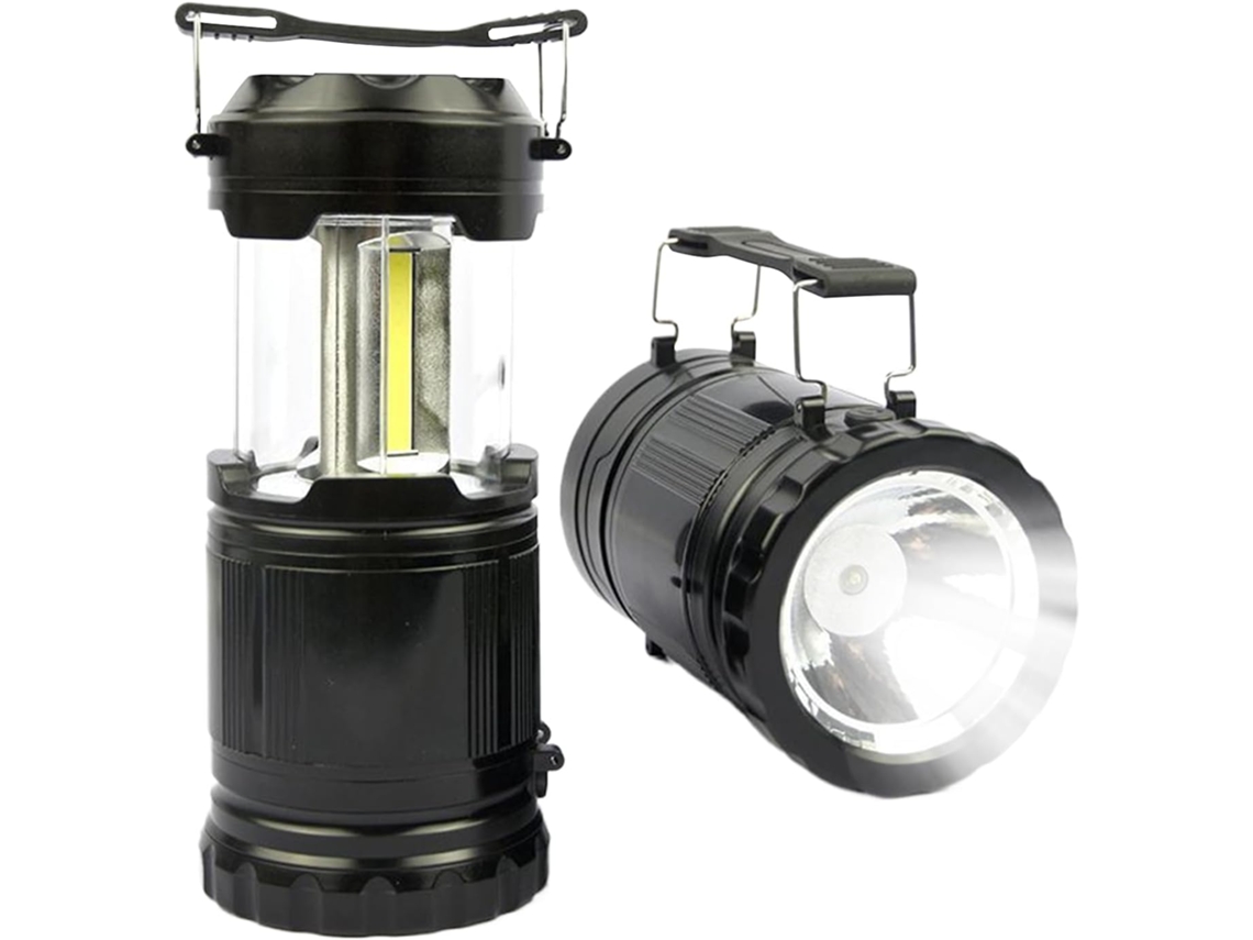 Lanterna De Acampamento Telescópica Com Lâmpada Led Para Caminhadas.