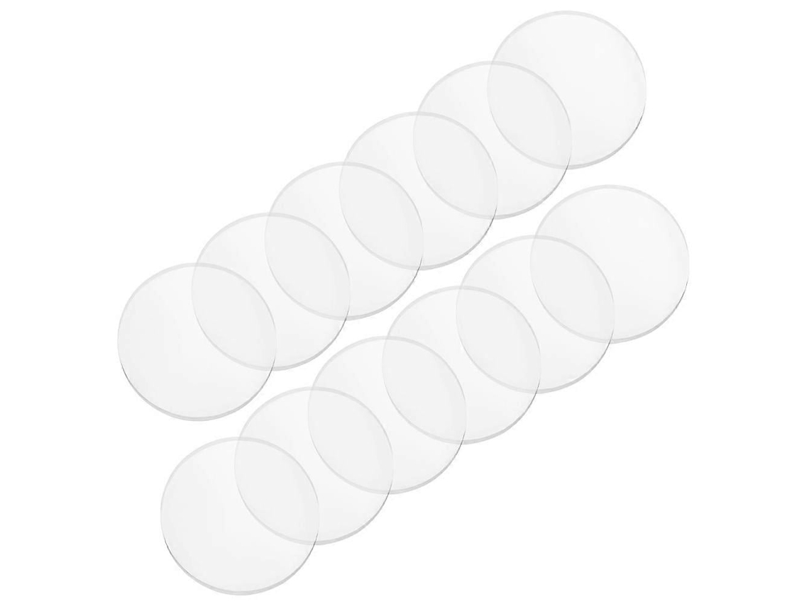 Bandeja de Vidro com Ventosa Transparente para Mesa, Conjunto de 12 Peças BRILVIBERA