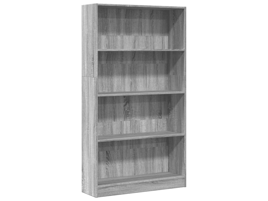Bookcase, Bookcases Vidaxl Cinzeto Madeira Processada (n/a)
