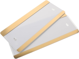 Placa De Identificação Para Porta Happyyami, Aço Inoxidável, 2 Peças, Dourada, Sinalizador Deslizante Para Escritório E