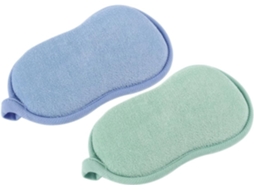 Esponja Esfoliante Dupla Face Para Meninos E Meninas, 2 Unidades, Feita De Fibra Vegetal.