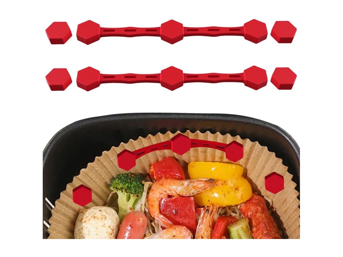 X Argolas Magnéticas De Silicone Para Fritadeiras Elétricas. Fixar Papel Manteiga. Compatíveis Com Grelhas Ferro Fundido.