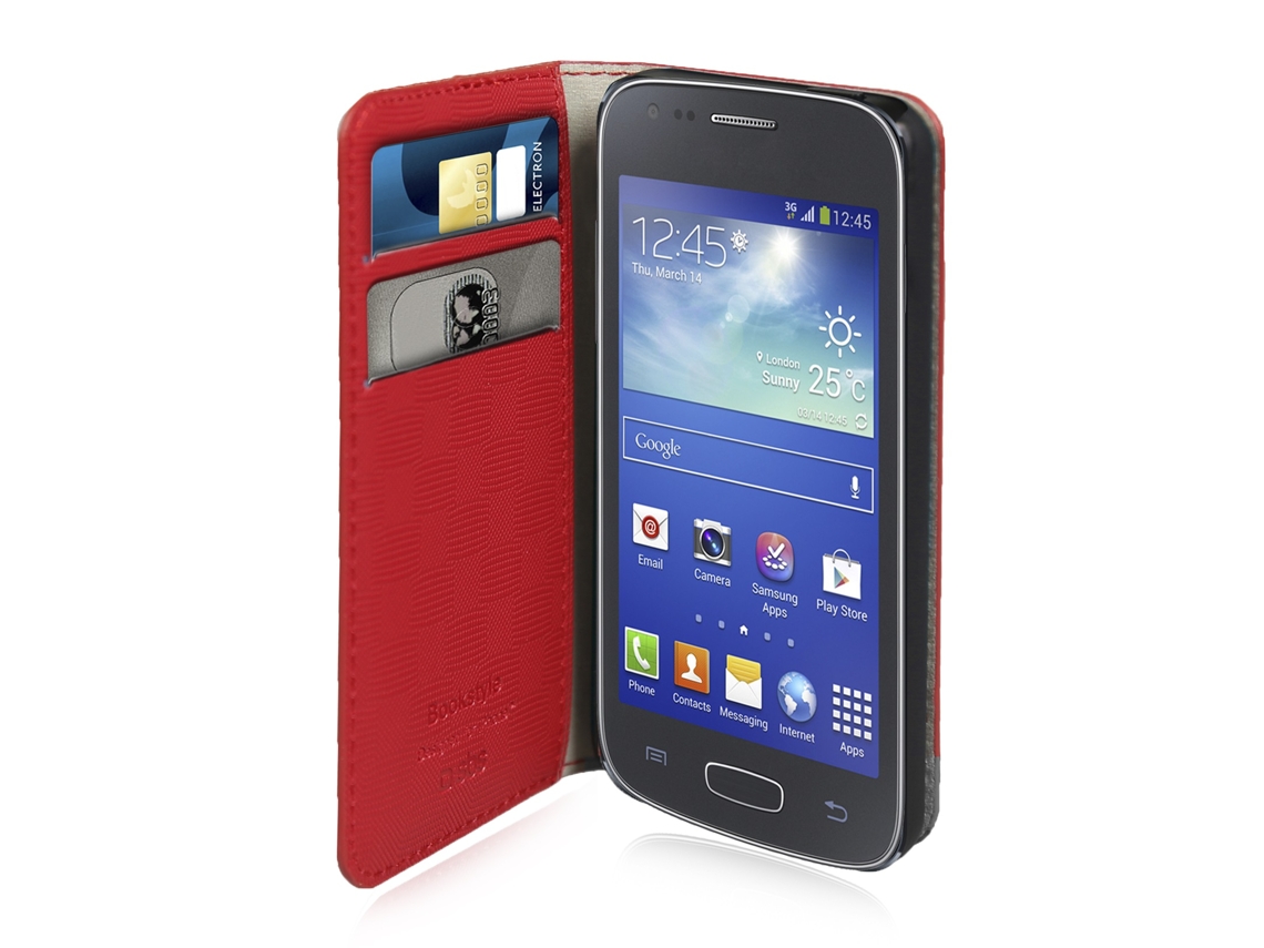 Capa Book Galaxy Ace3 SBS Vermelho