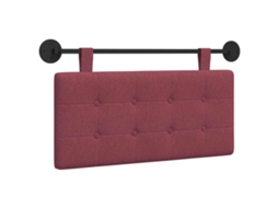 Vidaxl Cabeceira Suspensa Vinho Vermelho 100 X 55 X 5 Cm Tecido
