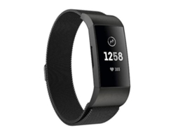 Lurelia Pulseira, Compatível Com Fitbit Charger 3 De Relógio Magnética Preta