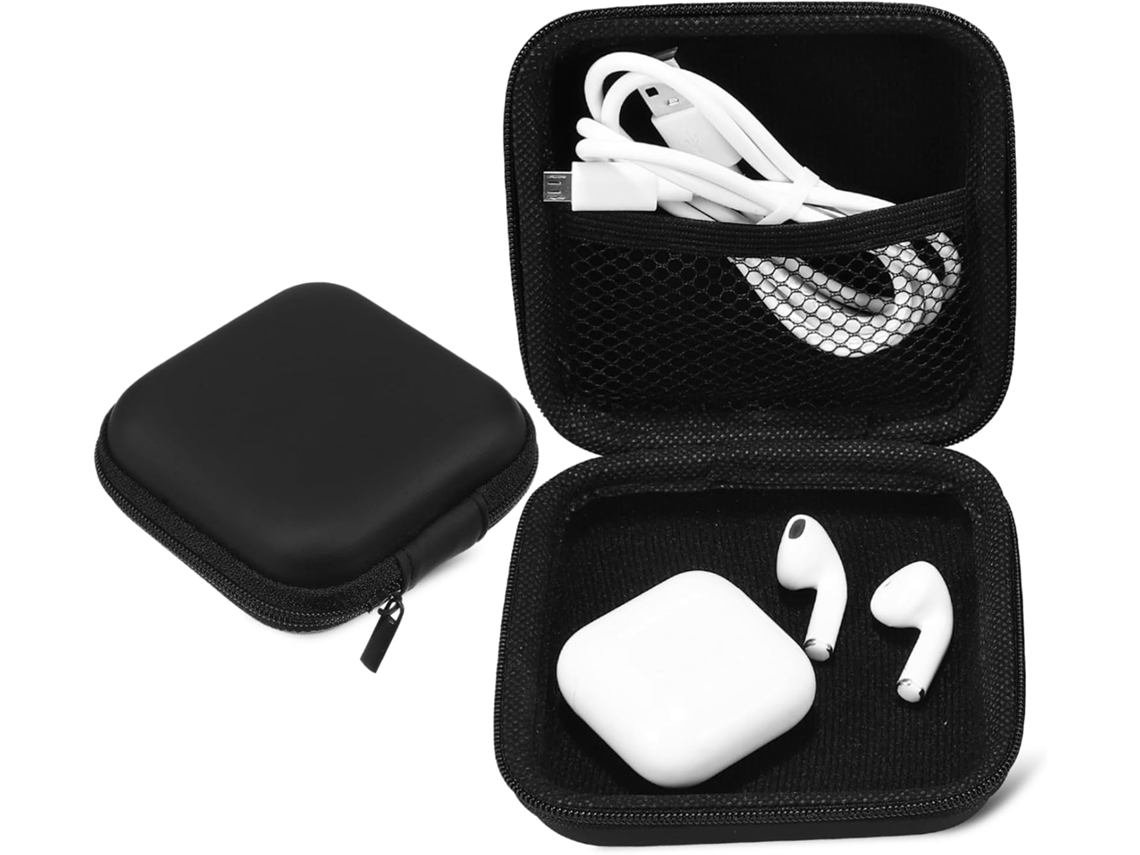 Conjunto De 2 Bolsas Rígidas Para Fones De Ouvido, Organizador De Dispositivos Eletrônicos, Bolsa Pequena Para Armazenar Cabos Gokoco