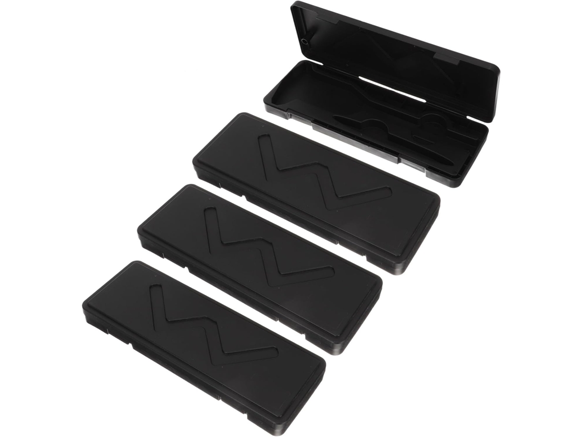 Caixa De Armazenamento Para Paquímetro Magiclulu Em Plástico Preto, E