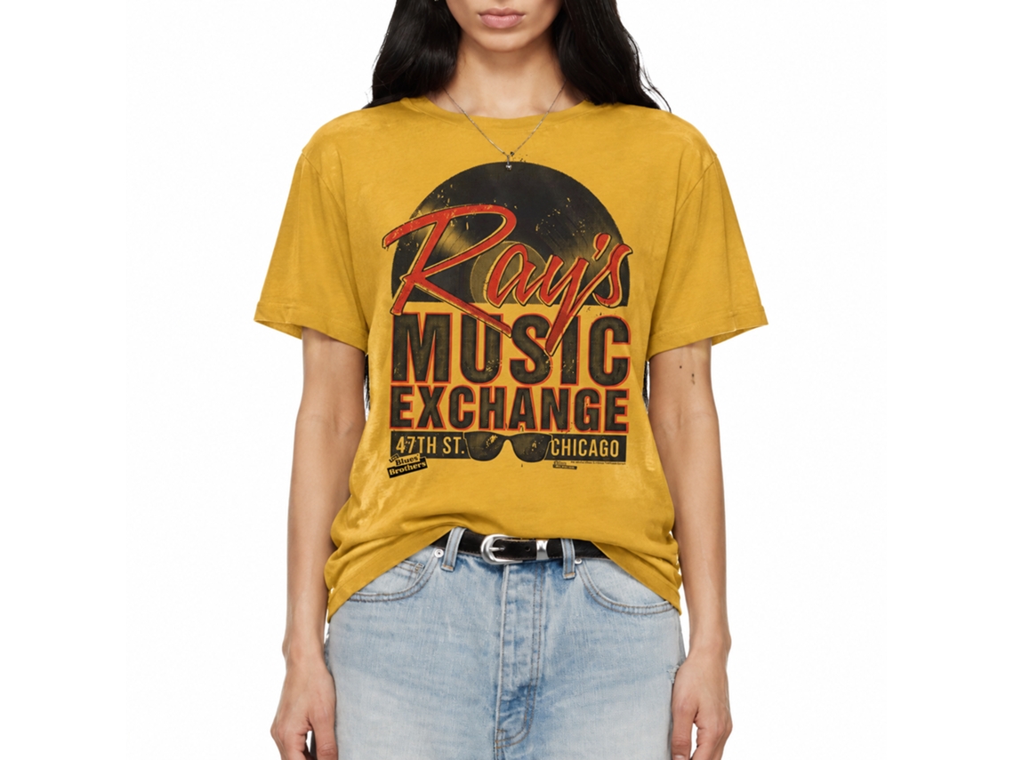 Rockinstone The Blues Brothers Movie Rays Solid Ginger Adult T-shirt Size:xxl