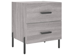 Mesa de Cabeceira Cinza MAISON EXCLUSIVE Derivados de Madeira Sonoma 40x35x47,5 cm