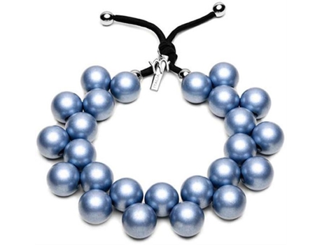 Collar Ballsmania C206m Resina Metálica 2,5 Cm Azul