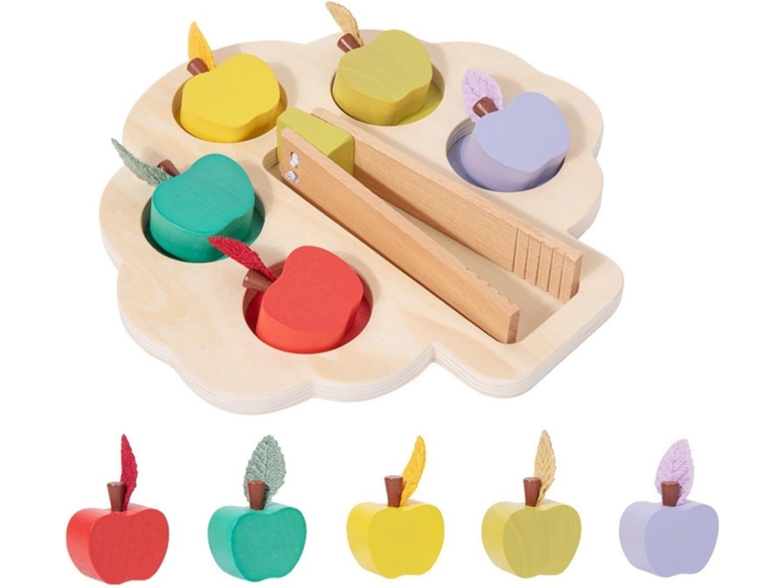 Jogo Cognitivo De Madeira Para Crianças, Brinquedo Educativo Com