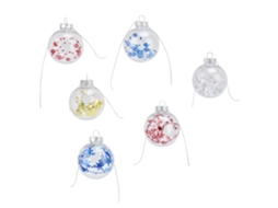 Pack De 6 Bolas De Natal Laxiscreed Para Decoração, Festas E Celebrações Festivas