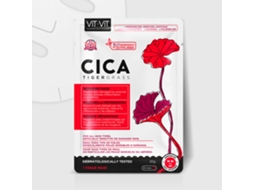 Mascarilla Tisú Cica Mascarilla Reparadora Pieles Sensibles Y Dañadas Por Factores Externos Vegano Reduce Inflamación Y Rojeces VIT VIT COSMETICS