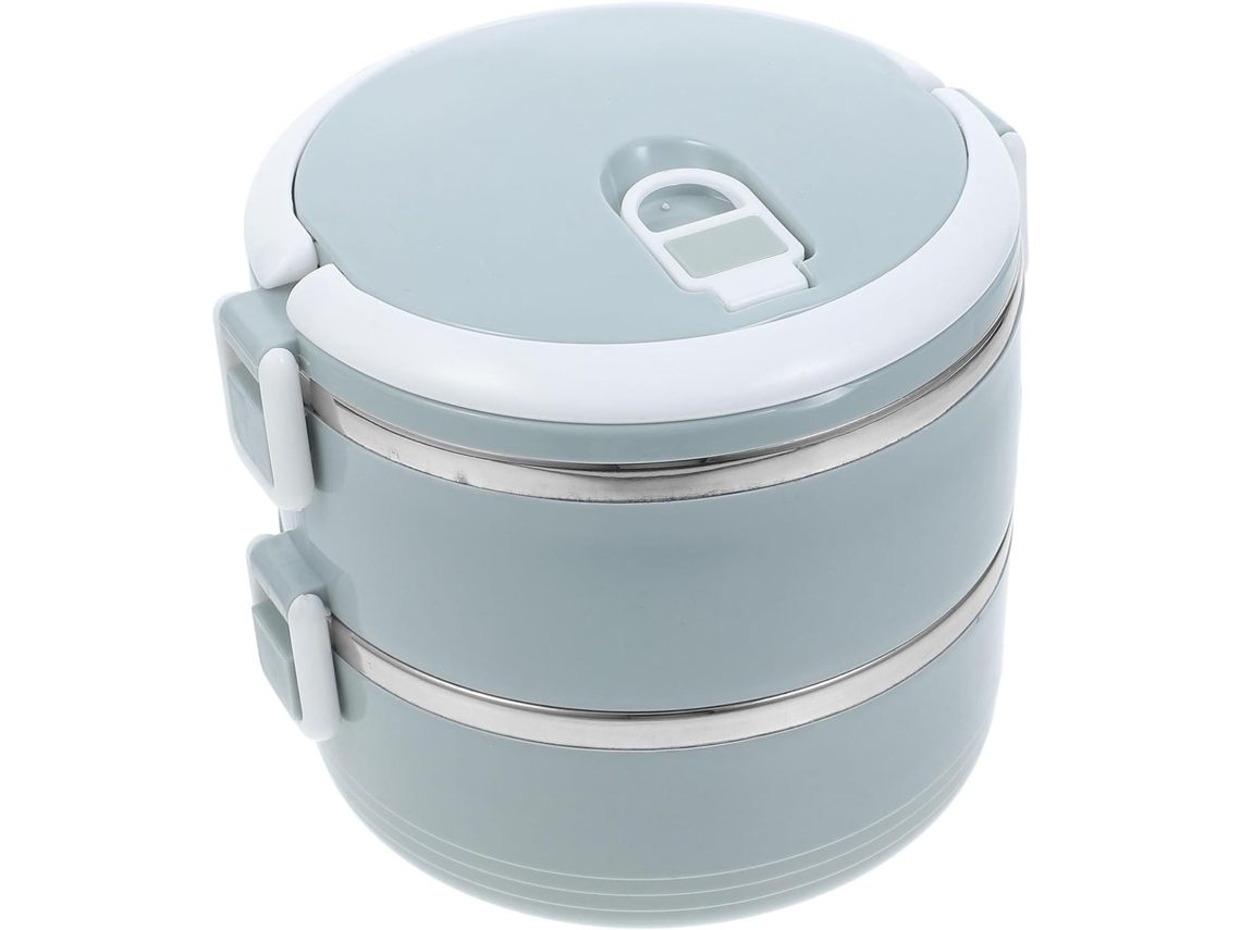 Lancheira Bento Yarnow De Aço Inoxidável Com Dupla Camada, Design Resistente À Prova De Vazamentos, Empilhável, Ideal