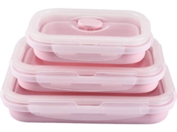 Caixas de Conservação WJS Embalagens em Silicone (3 und - Rosa)
