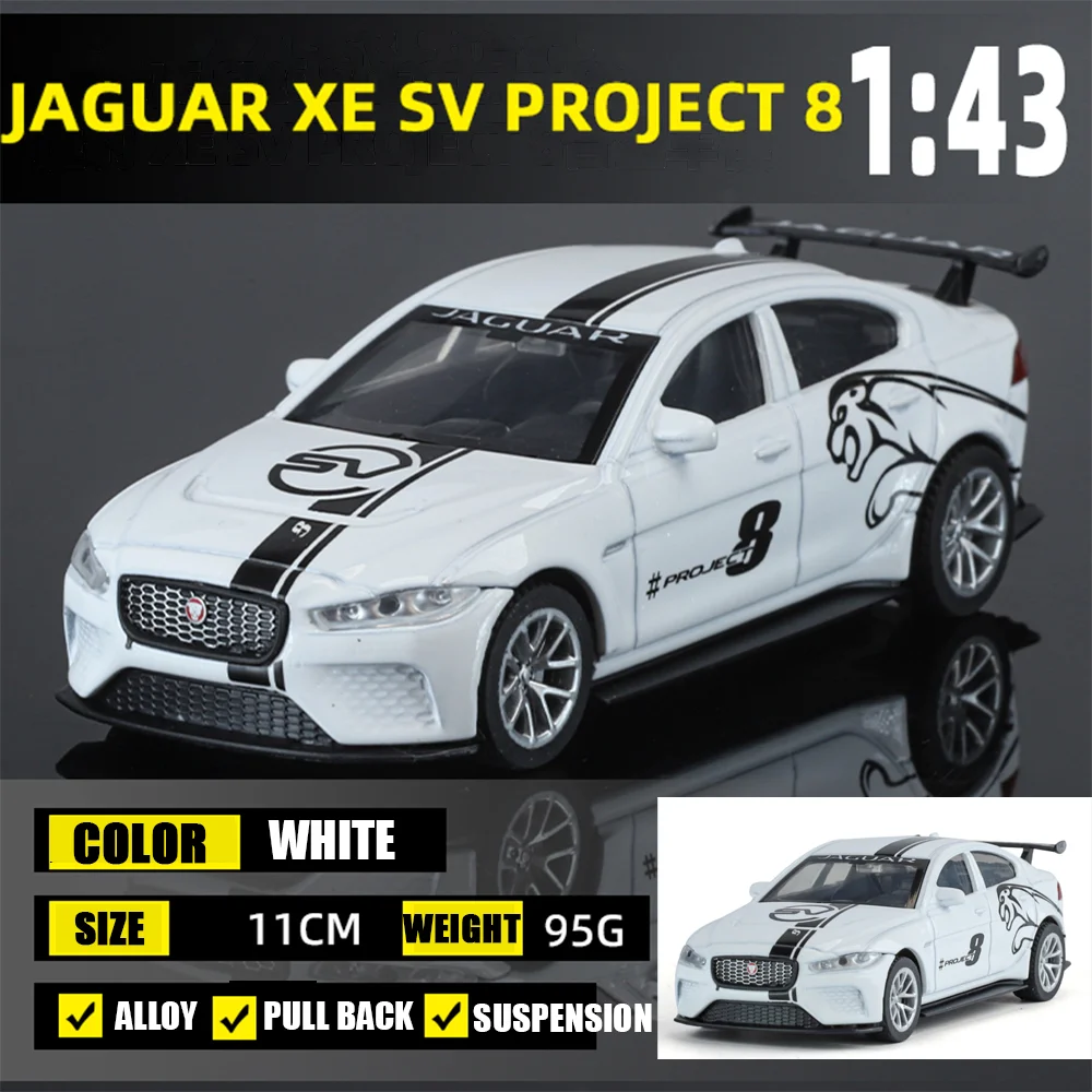 (branco) Miniatura De Carro Em Escala 1:43, Modelo De Precisão Em Metal Fundido.