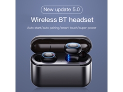 Fones Bluetooth EOOCOO com estojo de 2600mAh, emparelhamento automático
