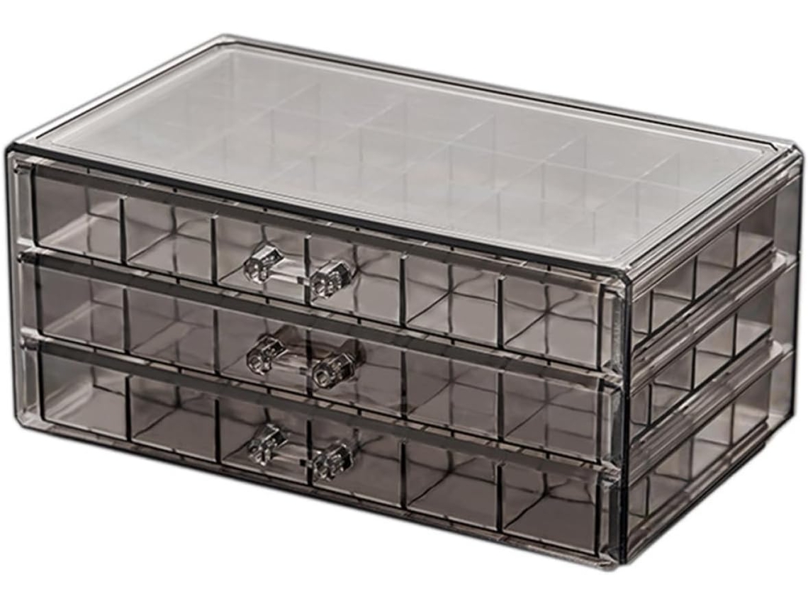 Caixa Transparente Para Fraldas, Ideal Para Guardar Brincos E Acessórios. Organizador De Joias.