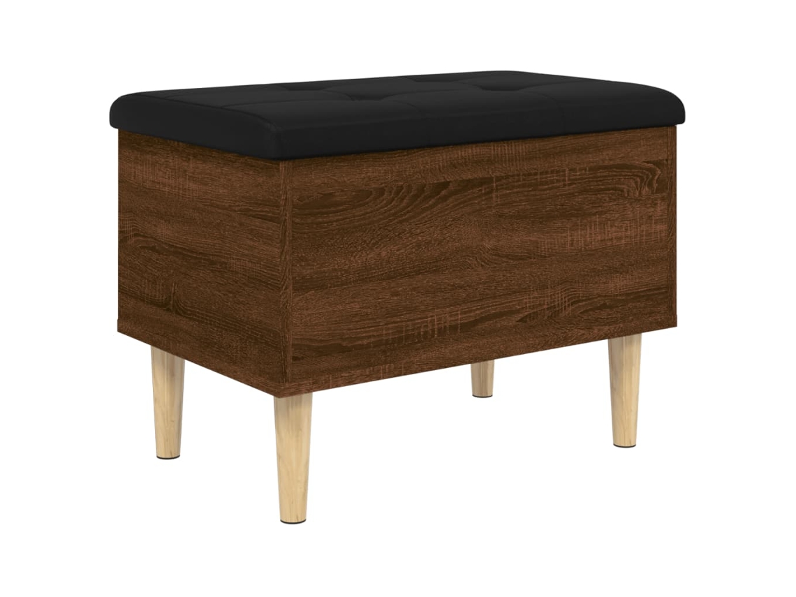 Storage Bench, Storage Benches Vidaxl Marrom Madeira Processada (62 X 42 X 46 Cm)