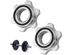 Unomor Porca Sextavada De Travamento Duplo 2,5 Cm Para Halteres, 2