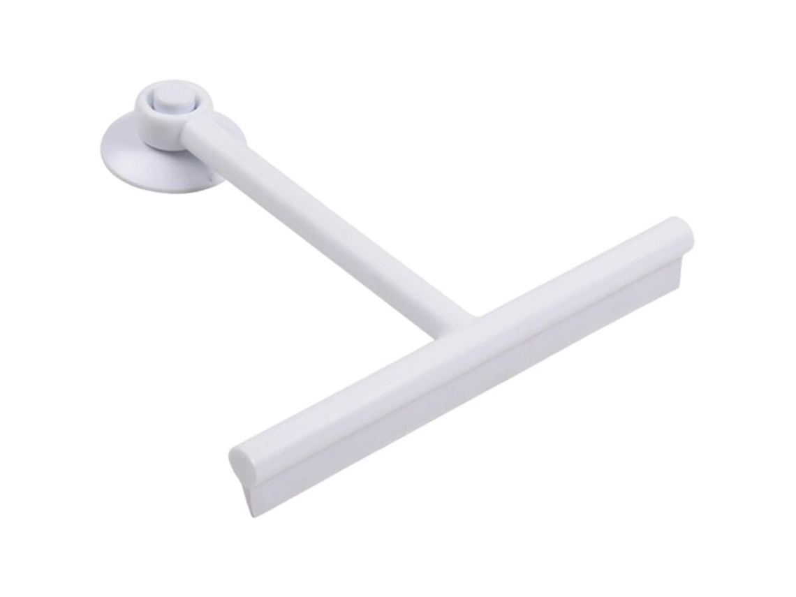 Rodo Retrátil Para Janelas Com Cabo Ergonômico, Rodo Para Chuveiro Em Pp/tpe Com Ventosa, Lâmina De Silicone Para Vidros E Box De Chuveiro
